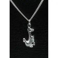 MOOYE ® - Collectie Zilveren Dino ketting hanger