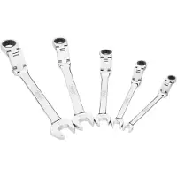 Vigor V6752/5 V6752/5 Ringratelsteeksleutel met scharnier Sleutelbreedte (metrisch) 8 - 19 mm