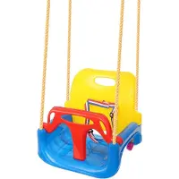 Kruzzel 3-in-1 meegroei kinderschommel - kunststof - voor peuters - veiligheidsbeugel