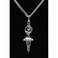 MOOYE ® - Collectie Zilveren Balletdanseres ketting hanger - 2