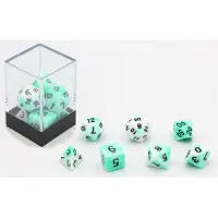 HOT Games Dobbelstenen Wit/Mint 7 set Brick