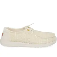 HEY DUDE Wendy Crochet lace white gold (38-4)