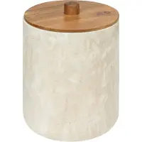 Konges Sløjd 5Five Como Afvalemmer met deksel - Marmereffect - 5L - Beige