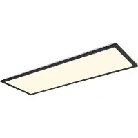 TRIO REALITY BETA - Plafondlamp - Zwart mat - incl. 1x SMD 31W - Geintegreerde dimmer - Afstandsbediening