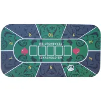 HOT Games Hotgames Pokerkleed - Texas Hold’em - 120x60cm - Groen neopreen
