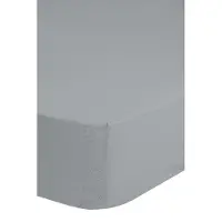 Good Morning Hoeslaken Jersey Katoen Stretch 30cm Hoge Hoek - silver 180x220cm