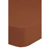 Good Morning Hoeslaken Jersey Katoen Stretch 30cm Hoge Hoek - terra 180x200cm