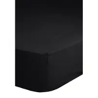 Good Morning Hoeslaken Jersey Katoen Stretch 30cm Hoge Hoek - black 180x220cm
