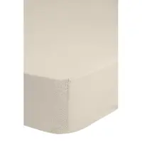 Good Morning hoeslaken jersey ecru - 100% katoen - 160/180 x 200 cm
