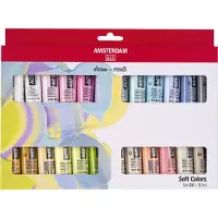 Amsterdam Standaard series acrylverf zachte kleuren set 24 x 20ml