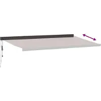 vidaXL Luifel automatisch uittrekbaar 500x300 cm bruin