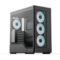 Aerocool PC-behuizing (zonder voeding) - - D520A-BK V1 - Mid-tower - ATX-vormfactor - 4x120mm A-RGB - Zwart