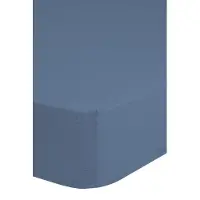Good Morning Hoeslaken Jersey Katoen Stretch 30cm Hoge Hoek - blue 90x220cm