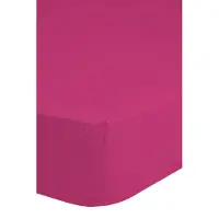 Good Morning Hoeslaken Jersey Katoen Stretch 30cm Hoge Hoek - pink 180x220cm