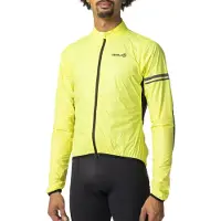 Agu Essential - Windjack - Fietsjack - Heren - Geel - M - Lichtgewicht - Waterafstotend - Opvouwbaar - Reflecterend