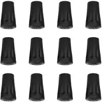 INF Voeten voor wandelstokken 12-pack Black
