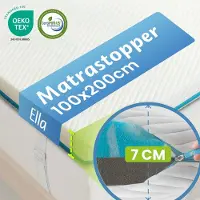 EL Life Topper Matras 100x200 cm - Topdekmatras - Matrastopper - 2 laags, Gel Infused Traagschuim & Aircell-schuim - Medium Hardheid