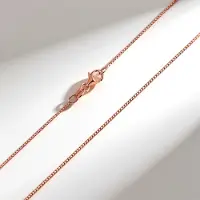 Cavill - Zilveren Halsketting 925 Sterling Zilver Rosé Verguld - Venetiaanse Schakel - Elegant Filigraan Design - 60 cm Lichtgewicht