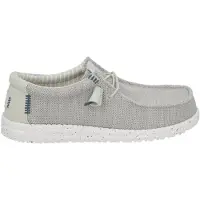 HeyDude Instappers Heren Wally Stretch Grijs Mesh Maat 44