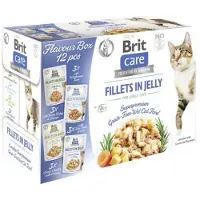 Brit Care Fillets In Jelly Box - Kattenvoer - Vis Gevogelte 12x85 g