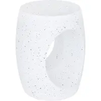 Atmosphera Créateur d'intérieur® Narlon Totem Salontafel - Indoor of Outdoor - Ø38xH47cm - Wit