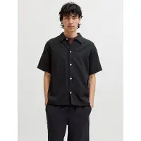 Jack & jones Overhemd 'JORMONTAUK' zwart