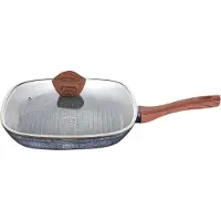Berlinger Haus Granieten Grillfriteuse Berlinger House Forest Line Bh-1599, Pan + steelpan, Grijs