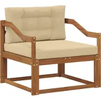 vidaXL Buiten Midden Sofa Naturel