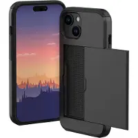 IMoshion Backcover met pasjeshouder voor de Apple iPhone 15 - Zwart