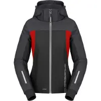 Spidi H2Out II Hoodie Dames Zwart Antraciet Fluo Rood Maat M