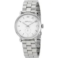 Marc Jacobs MBM3242 Baker zilver dameshorloge