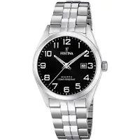 Festina Analoog horloge 'ACERO CLASICO' zwart