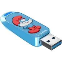 SanDisk Smurfs USB flash drive 128 GB USB Type-A 3.2 Gen 1 (3.1 Gen 1) Blauw
