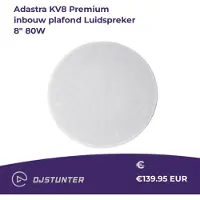 Adastra KV8 Premium inbouw plafond Luidspreker 8 80W