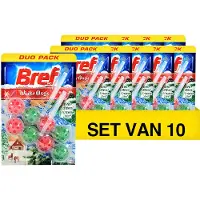 Bref Aanbieding: 10x toiletblok power active Winter Magic Dennen (2 stuks)