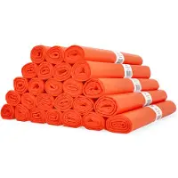123schoon Aanbieding: 25x Vuilniszakken 120 liter | 20 stuks | HDPE | Oranje |