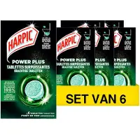 Harpic Aanbieding: Power Plus Pine Toads Toilet Tabletten (6 stuks - 6 tabletten)