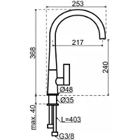 Dekker Lanesto Conic/rond Chroom