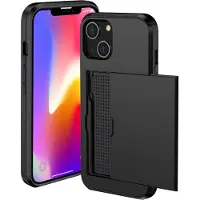 IMoshion Backcover met pasjeshouder voor de Apple iPhone 14 Plus - Zwart