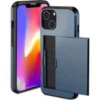 IMoshion Backcover met pasjeshouder voor de Apple iPhone 13 - Donkerblauw