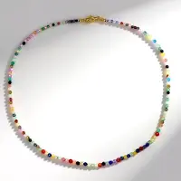 Cavill - Zilveren Halsketting 925 Sterling Zilver Verguld - Lapis Lazuli 30,56 ct - Apatiet, Spinel, Rozenkwarts - 45 cm