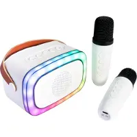 Ibiza Light KARAKID20 Mini bluetooth speaker met 2 draadloze microfoons