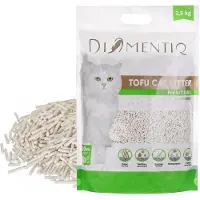 DIAMENTIQ Tofu Neutral Ultra clumping - plantaardige kattenbakvulling - 2,5 kg