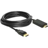 DeLOCK Premium DisplayPort naar HDMI kabel - DP 1.2 / HDMI 1.4 (4K 30Hz) / zwart - 5 meter