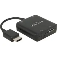 DeLOCK Premium HDMI naar stereo en 5.1 audio extractor - compact - HDMI 1.4 (4K 30Hz) / zwart