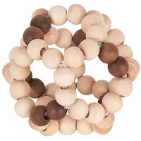 Goki Baby Bijtring: BAL diam.8cm, met elastiek, natuurhout, in vensterdoos