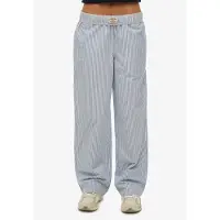 Superdry Broek hemelsblauw / wit