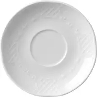 Hendi Schotel voor koffiekop – versterkte randen – slijtvast porselein – ⌀138 mm – vaatwasser- en magnetronbestendig