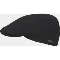 Hatland Club - Effen flat cap - Zwart - Assorti - XL