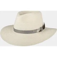 Hatland DiMarco - Stijlvolle toyo hoed - Naturel - Assorti - L